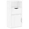 vidaXL sideskab ODDA med skuffe 40x24x79 cm massivt fyrretr&aelig; hvid