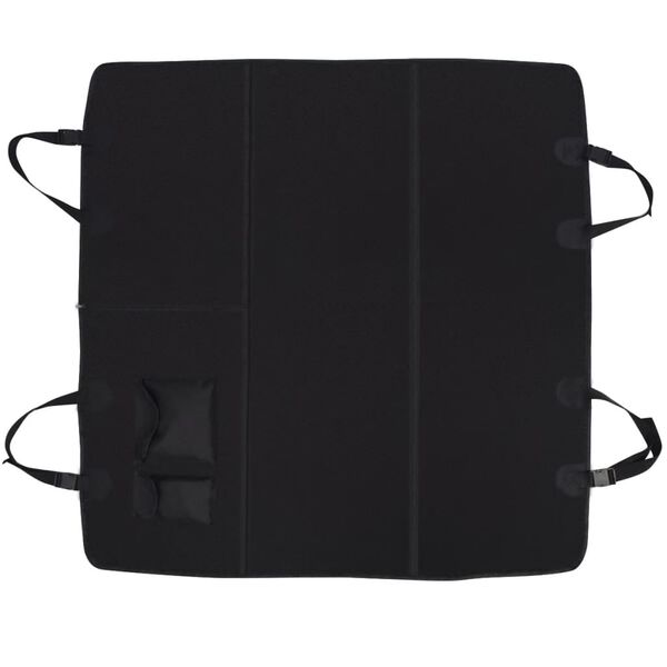 vidaXL bagsædebetræk til kæledyr 148x142 cm sort