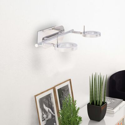 vidaXL LED-væg/loftslampe med 2 pærer varm hvid