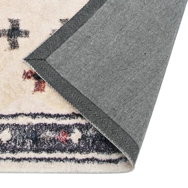 vidaXL gulvt&aelig;ppe med tryk 80 x 150 cm polyester flerfarvet