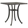 vidaXL havebord 53x53x53 cm st&oslash;bt aluminium bronzefarvet