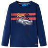 vidaXL Lang&aelig;rmet T-shirt til b&oslash;rn str. 104 marinebl&aring;