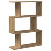 vidaXL bogreol/rumdeler 70x24x97 cm 3 niveauer konstrueret tr&aelig; kunsteg