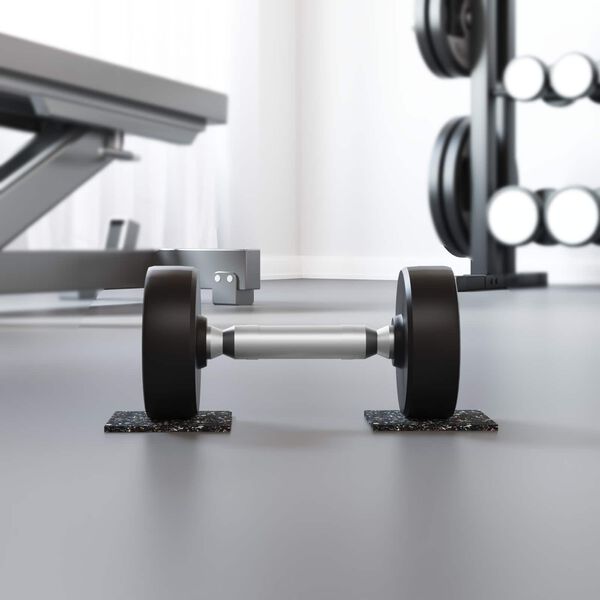 vidaXL Gummirulle Sort Gummi