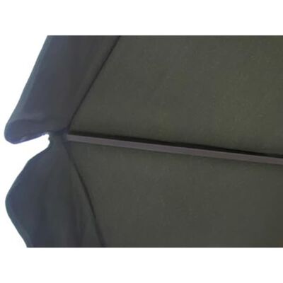 vidaXL parasol i aluminium med transportabel sokkel grøn