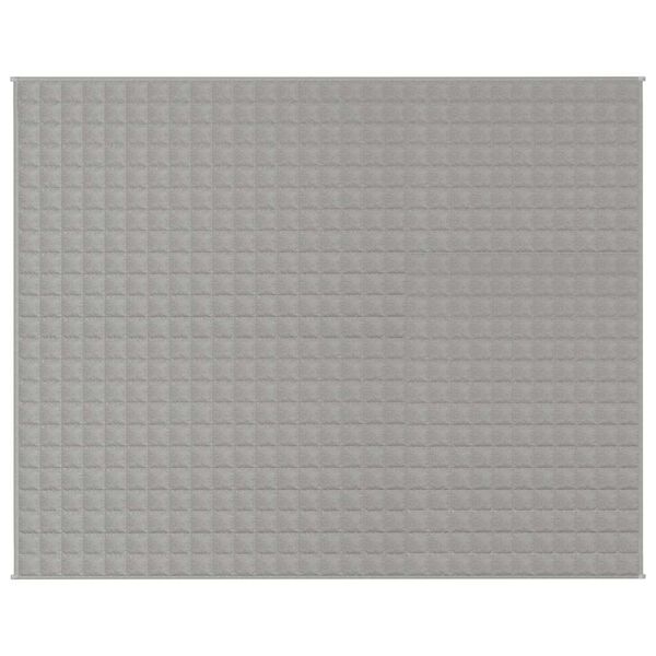 vidaXL tyngdet&aelig;ppe 235x290 cm 15 kg stof gr&aring;