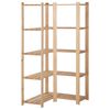 vidaXL hj&oslash;rnereol i 5 niveauer 82,5x82,5x170 cm massivt fyrretr&aelig;