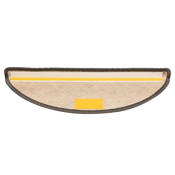 vidaXL selvkl&aelig;bende trappem&aring;tter 30stk. 56x17x3cm sisal-look gr&aring;-beige