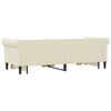 vidaXL daybed med udtræk og skuffer 90x200 cm kunstlæder cremefarvet