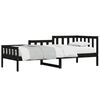 vidaXL daybed 90x190 cm massivt fyrretr&aelig; sort
