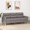 vidaXL 3-personers sofa 180 cm stof gr&aring;brun
