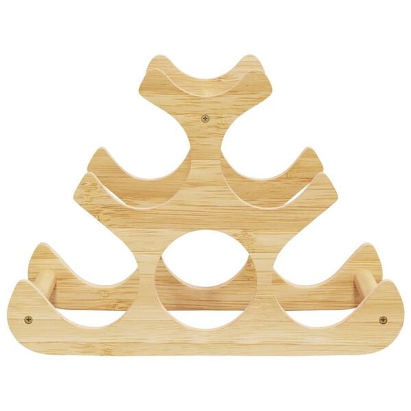 vidaXL vinreol til 6 flasker 35x18x25,5 cm bambus