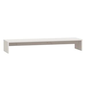 vidaXL sk&aelig;rmholder 100x27x15 cm massivt fyrretr&aelig; hvid