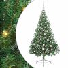 vidaXL Kunstig Forbelyst Juletr&aelig; Gr&oslash;n 210 cm PVC