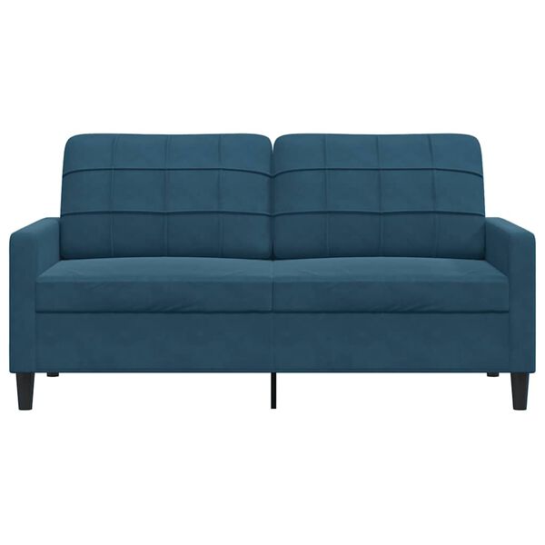 vidaXL 2-personers sofa 140 cm fl&oslash;jl bl&aring;