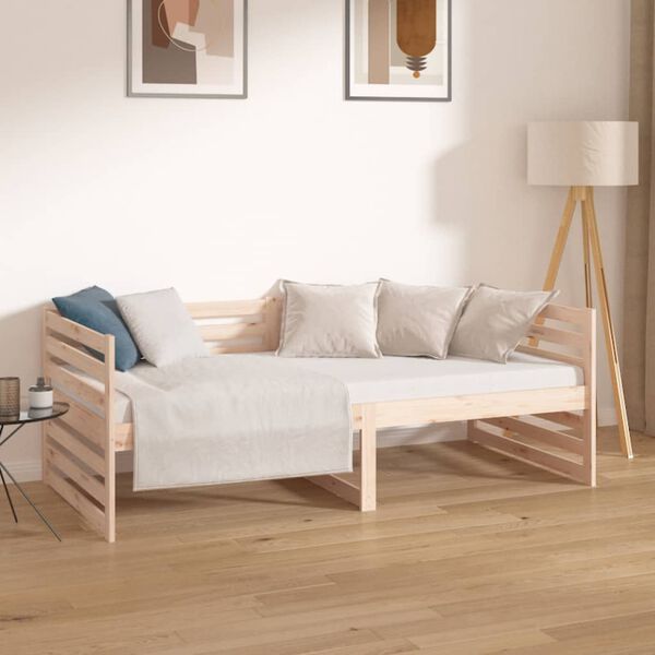 vidaXL daybed uden madras 90x190 cm massivt fyrretr&aelig;