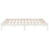 vidaXL sengeramme 140x190 cm massivt fyrretr&aelig; hvid