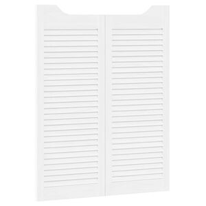 vidaXL Svingd&oslash;re 2 stk. 100 x 40 cm Massivt fyrretr&aelig; Hvid