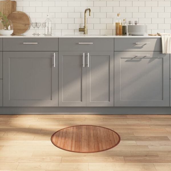 vidaXL gulvt&aelig;ppe 60 cm bambus naturfarvet