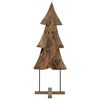 vidaXL Juletr&aelig; Brun 90 cm Massiv Teaktr&aelig;
