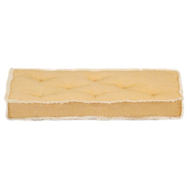 vidaXL hynde til pallesofa 73x40x7 cm gul