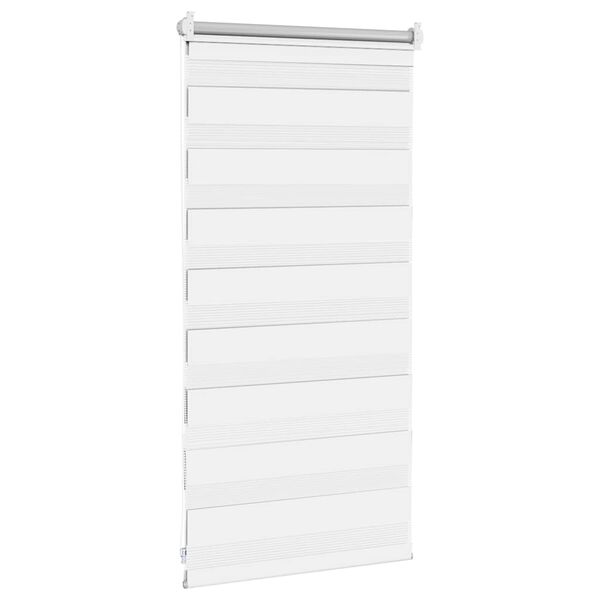 vidaXL zebragardin 40,9x100 cm stofbredde 36,7 cm hvid