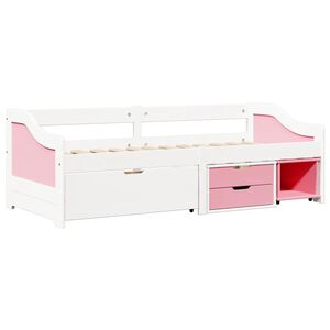 vidaXL daybed med tre skuffer uden madras IRUN hvid&lyser&oslash;d 90x200 cm