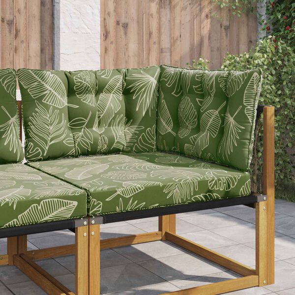 vidaXL Udend&oslash;rs Sofa Pude 3 pcs Bladdesign Polyester
