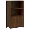vidaXL skab 62x32x103,5 cm konstrueret tr&aelig; brun egetr&aelig;sfarve
