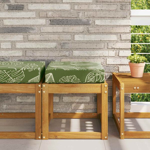 vidaXL Udend&oslash;rs S&aelig;depude Gr&oslash;nne Blade 40 x 40 x 8 cm 100% polyester