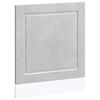 vidaXL l&aring;ge til opvaskemaskine Porto 60x1,5x57 cm betongr&aring;
