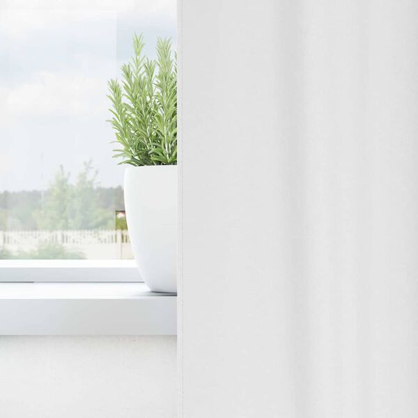 vidaXL M&oslash;rkl&aelig;gningsgardiner med ringe 2 pcs Lys hvid 140 x 140 cm