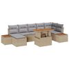 vidaXL Havesofa S&aelig;t 8 stk. Beige Poly rattan