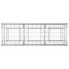 vidaXL Gabion h&oslash;jbed S&oslash;lv 150 x 50 x 60 cm Galvaniseret st&aring;l