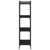 vidaXL bogreol med 4 hylder 60x30x120 cm konstrueret træ sort