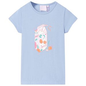 vidaXL T-shirt til b&oslash;rn str. 92 bl&aring;