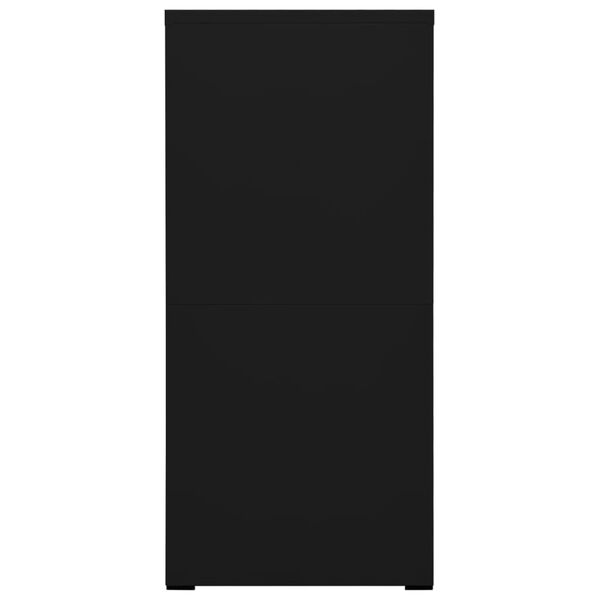 vidaXL arkivskab 46x62x133 cm st&aring;l sort