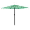 vidaXL haveparasol med st&aring;lstang 248x248x248 cm gr&oslash;n