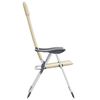 vidaXL foldbare campingstole 2 stk. aluminium cremefarvet