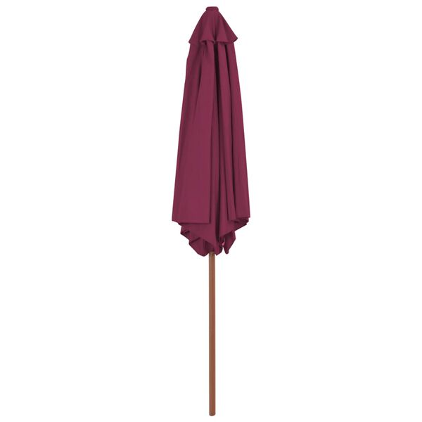 vidaXL parasol 270 cm tr&aelig;stang bordeauxr&oslash;d