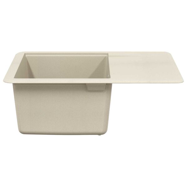 vidaXL Vask Beige 560 x 460 mm 80% Kvarts og 20% Resin
