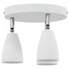 vidaXL Loftsspot med spotlights Hvid 19 x 19 x 14,5 cm Metal