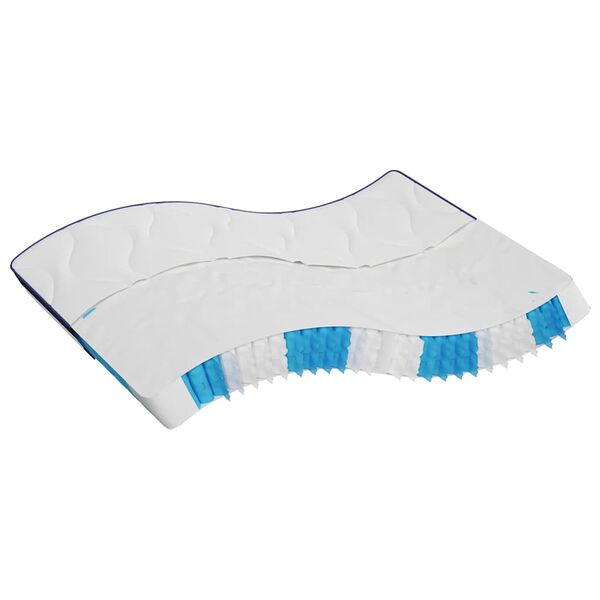 vidaXL springmadras m. pocket-fjedre medium fasthed 200x200 cm