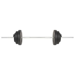 vidaXL v&aelig;gtstang med skiver 60 kg