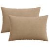 vidaXL Pudebetr&aelig;k 2 pcs HEERLEN Brun 40 x 60 cm cordfl&oslash;jl