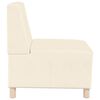 vidaXL Modulsofa enhed uden arme 3 pcs Creme 55 x 74 x 82 cm