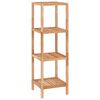 vidaXL badeværelsesreol 36x36x112 cm massivt valnøddetræ