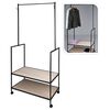H&S Collection t&oslash;jstativ med 2 knager metal