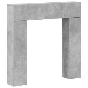 vidaXL Pejseramme Betongr&aring; 102 x 18 x 100,5 cm Konstrueret tr&aelig;