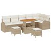 vidaXL Havesofa S&aelig;t 9 stk. 8-Antal s&aelig;der Beige og creme